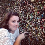 Allie in bubblegum alley. @lattelover07 #jalroadtrip