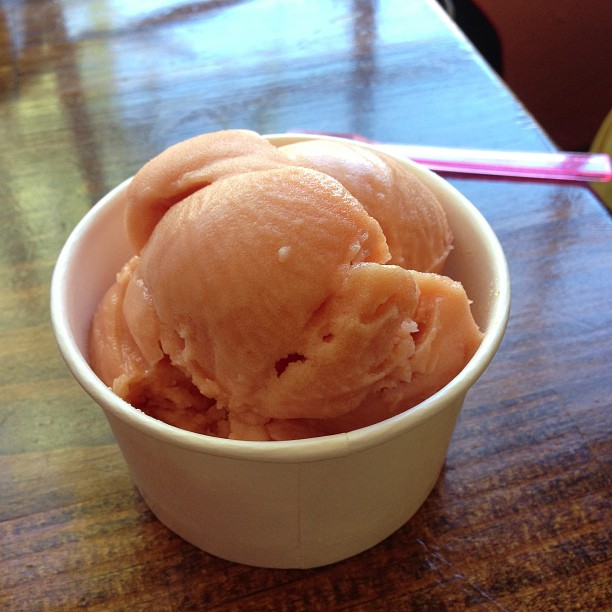 Sicilian blood orange gelato #jalroadtrip