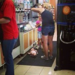 Because sometimes… You just gotta put that baby right on the floor and get a slurpee!!!