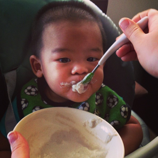 #babycalebzachary having breakfast with @lattelover07