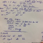 And out of these scribbles I shall compose a legibly, chronological history and physical document. I'm sure the nurses are glad out notes aren't handwritten anymore.