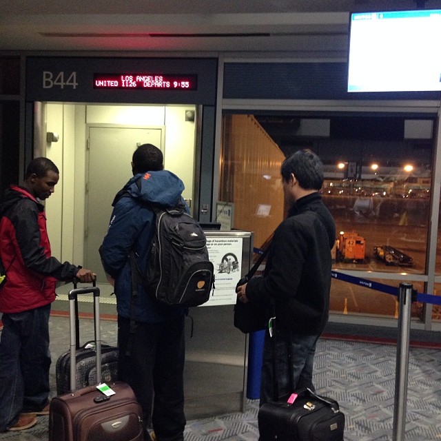 So without warning the lady scanning boarding passes leaves her station and shuts the door. Meanwhile, half the passengers wait in like. Maybe they decided to leave early.