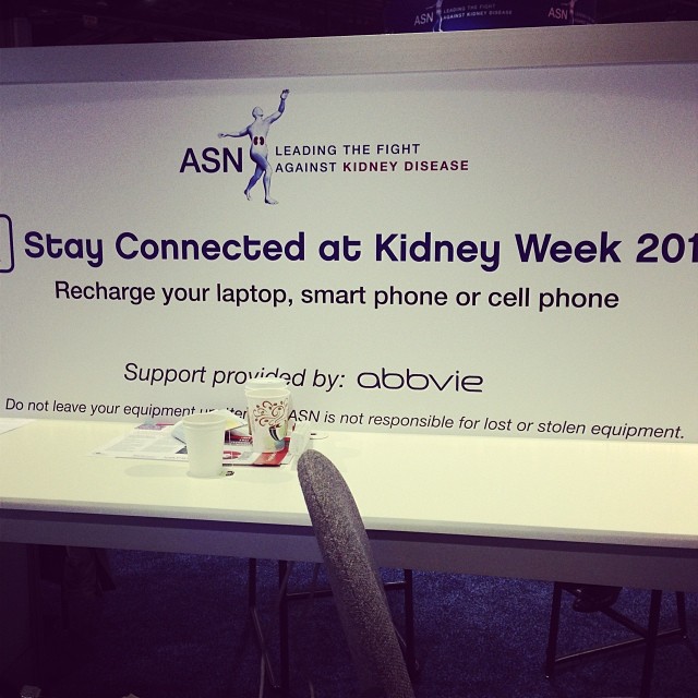 Because we love our technology. #kidneywk13