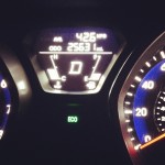 The mileage is decent on this rental. But it is not a fun car to drive…